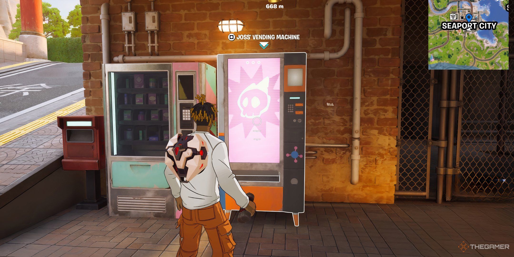 A screenshot of Joss' Vending Machine in Fortnite.