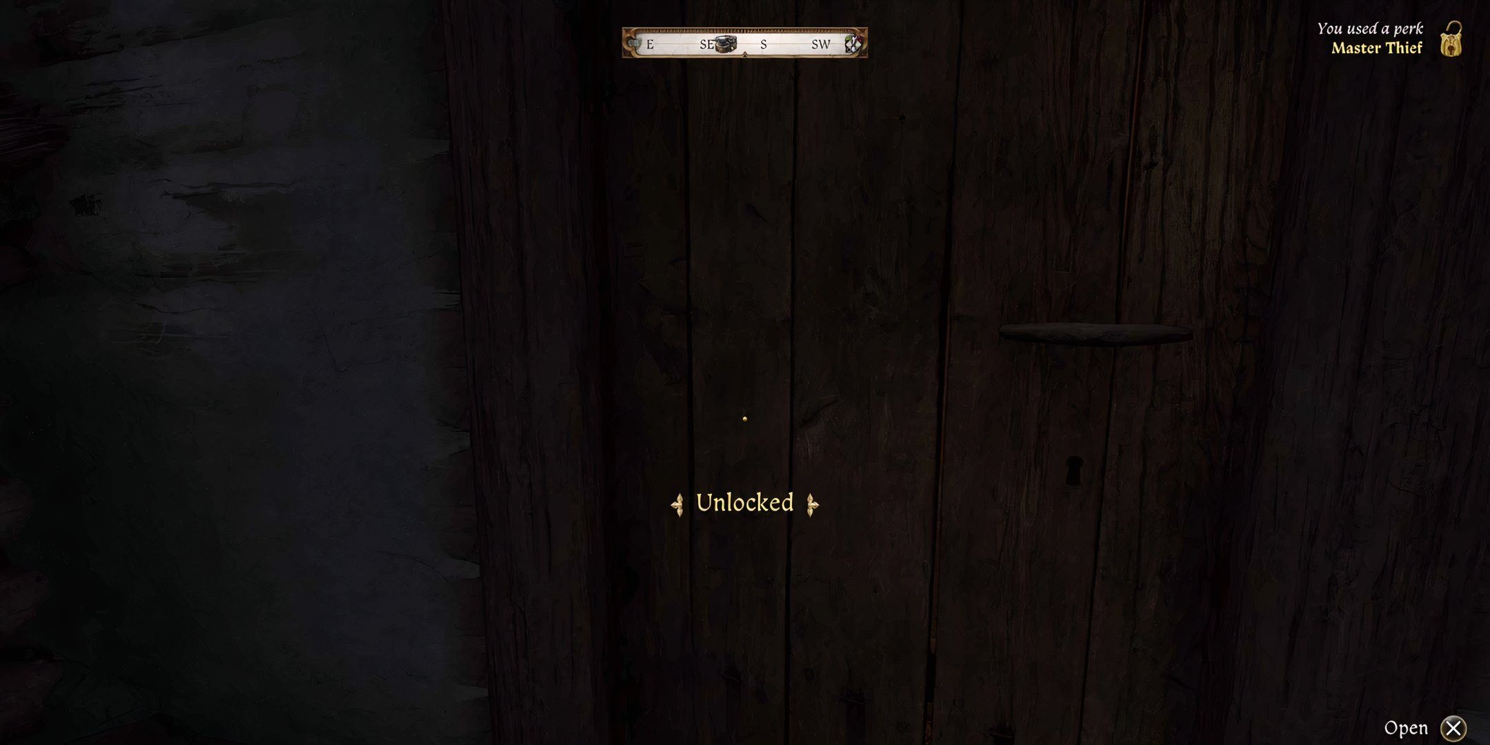 Using the master thief perk to unlock a door in kingdom come deliverance 2.