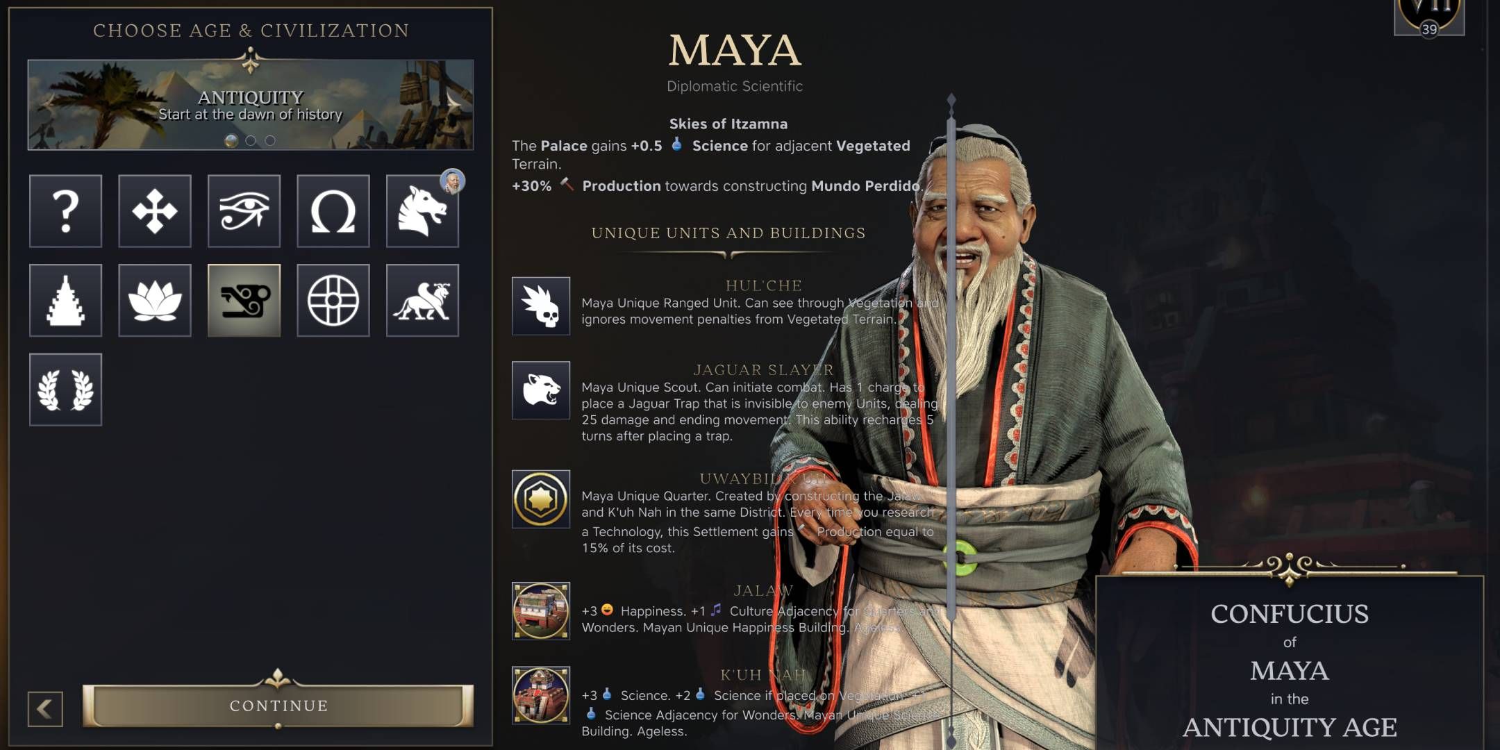 Maya Confucius Civ