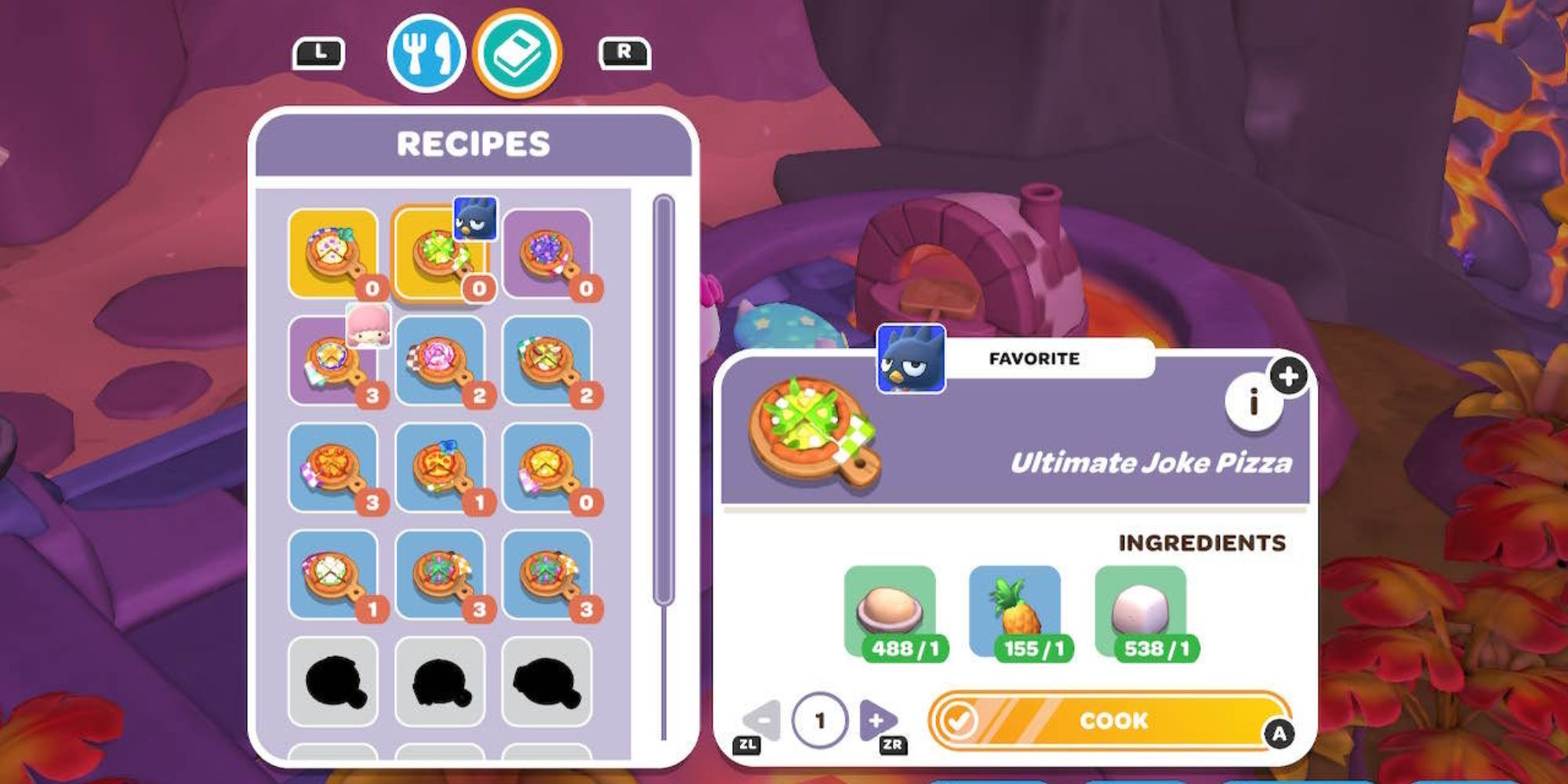 hello kitty island adventure pizza recipes