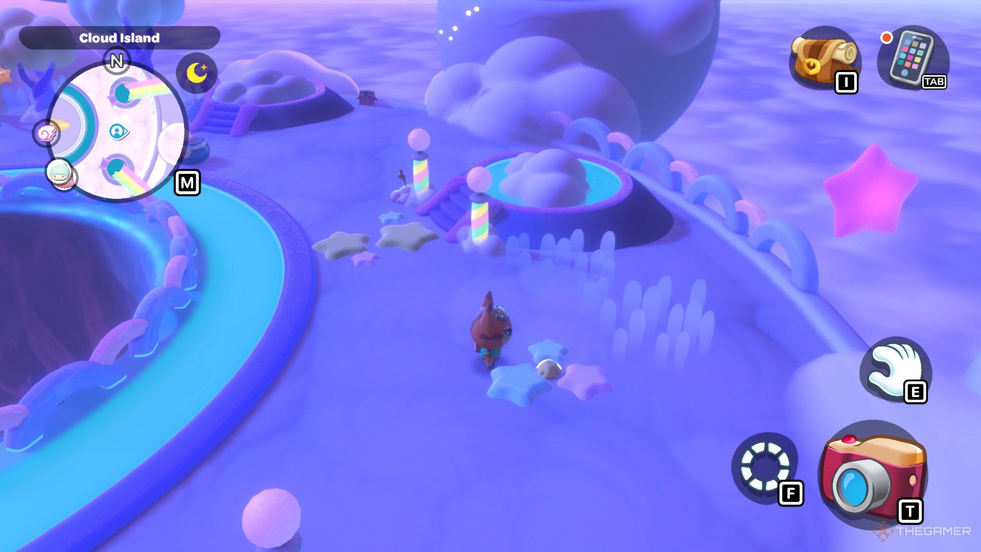 The player finds a Moon Cheese in Hello Kitty Island Adventure