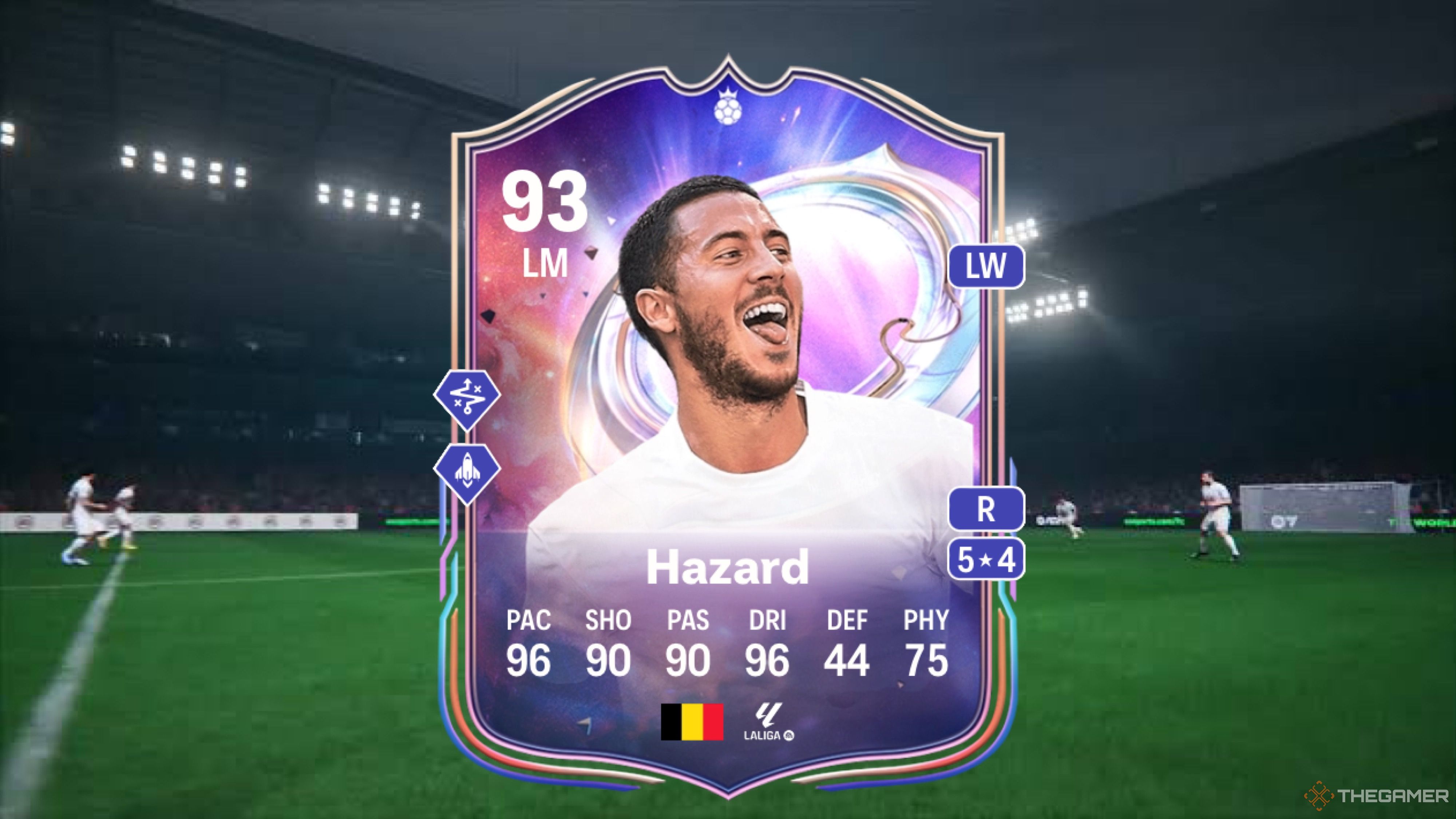 Image showing Hazard card against a faded pitch background.