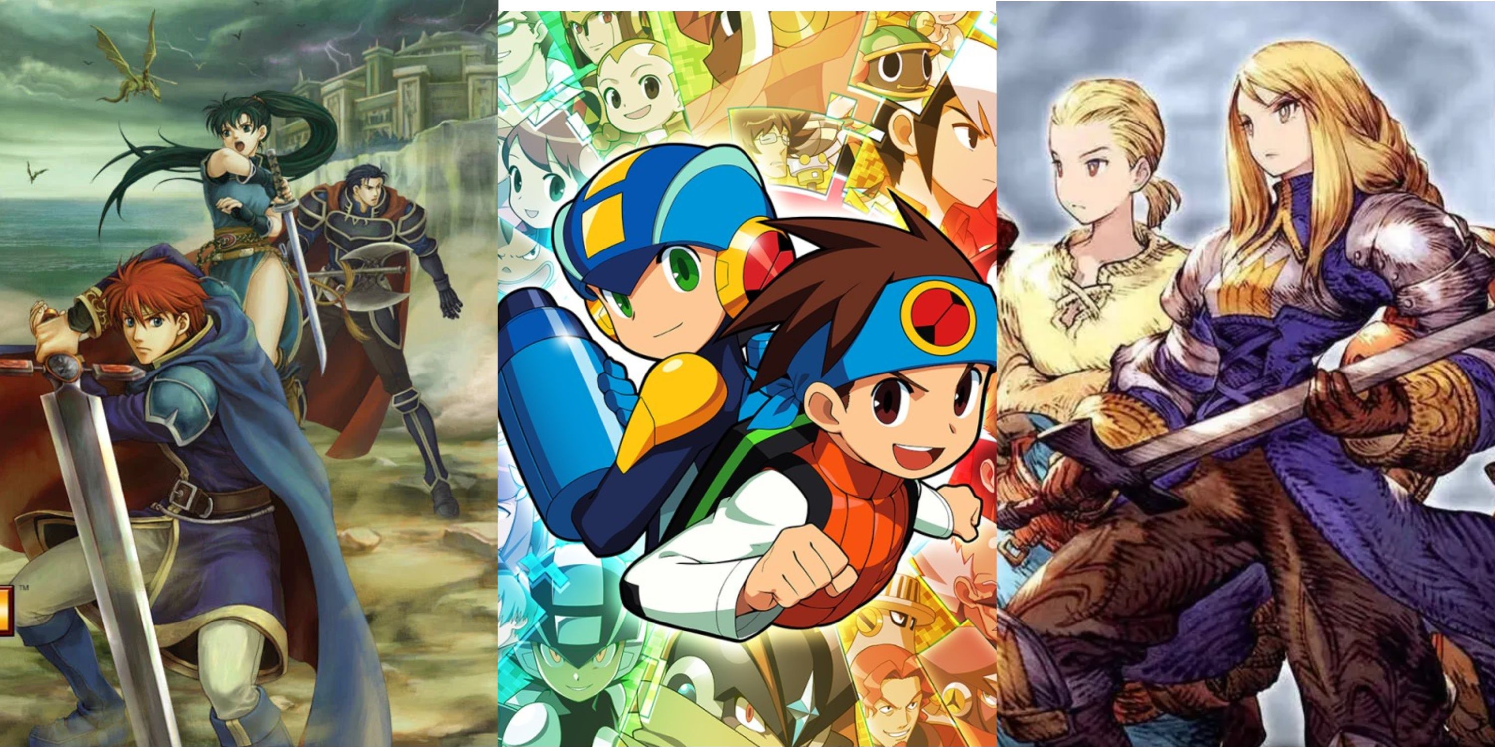 Split Image showing various characters from GBA strategy games