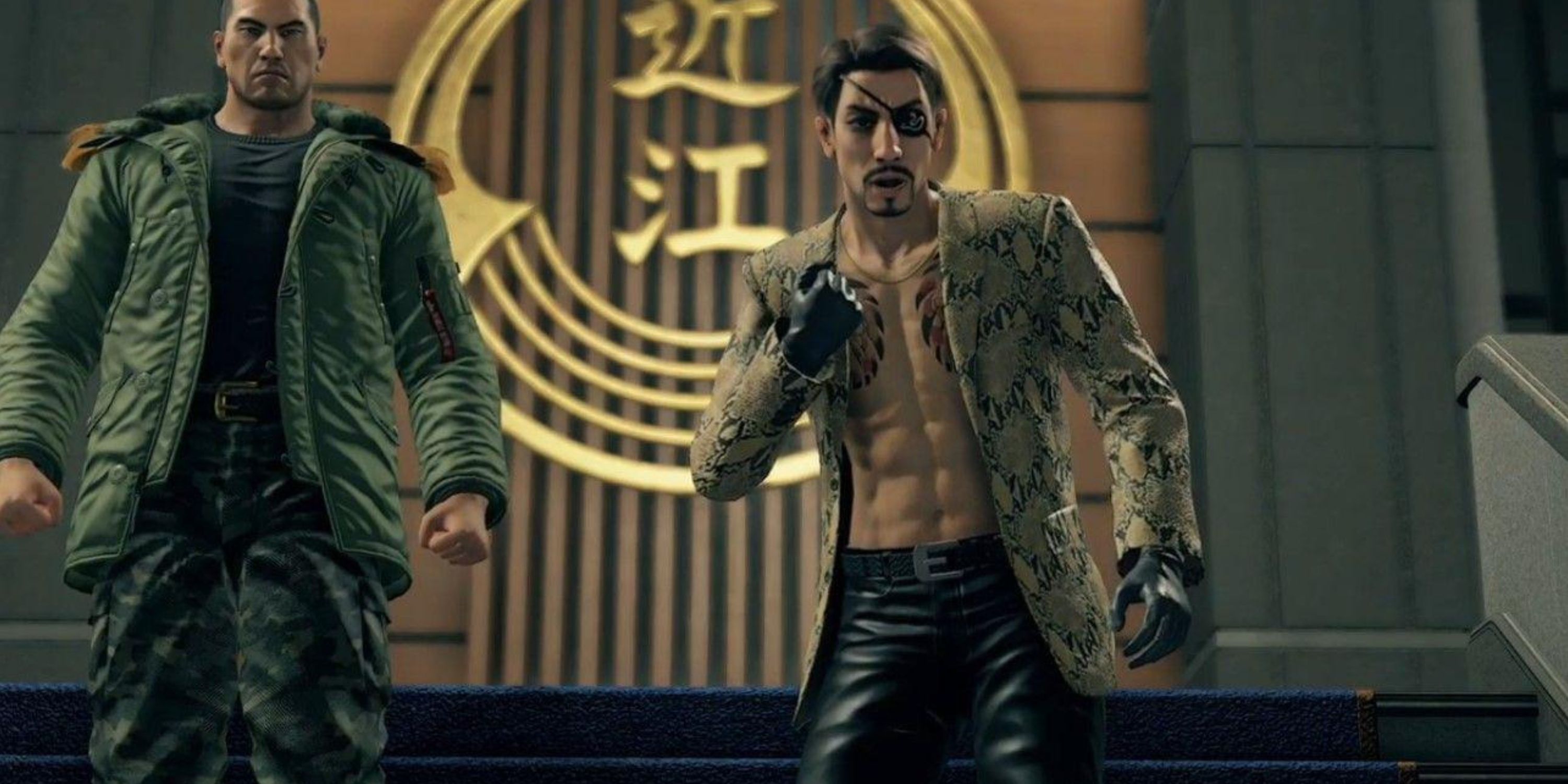 Goro Majima and Taiga Saejima in Yakuza: Like A Dragon