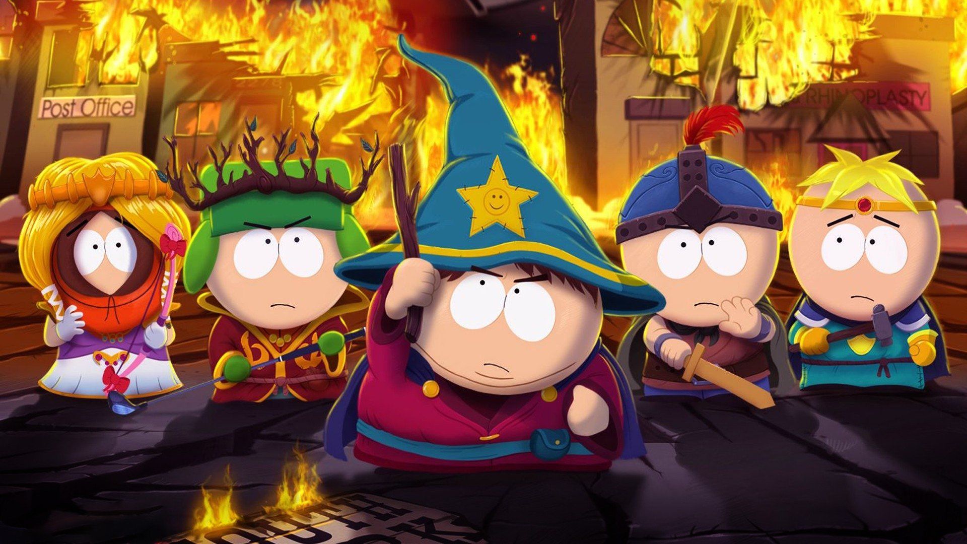 The cover art for South Park: The Stick Of Truth.