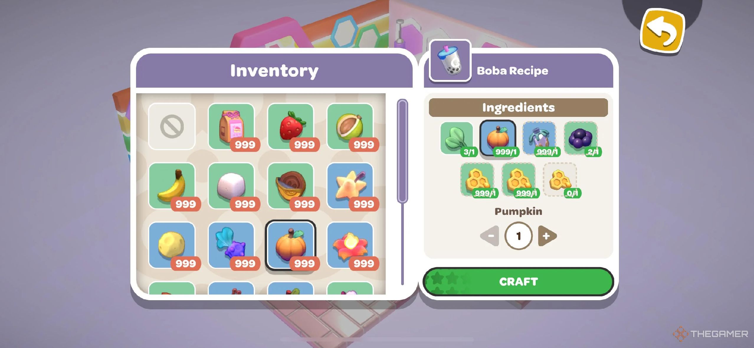 A player making boba in Hello Kitty Island Adventure.