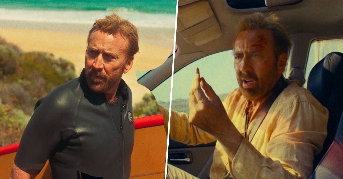 Nicolas Cage just wants to surf but keeps getting bullied by locals in bizarre trailer for new thriller being compared to Midsommar