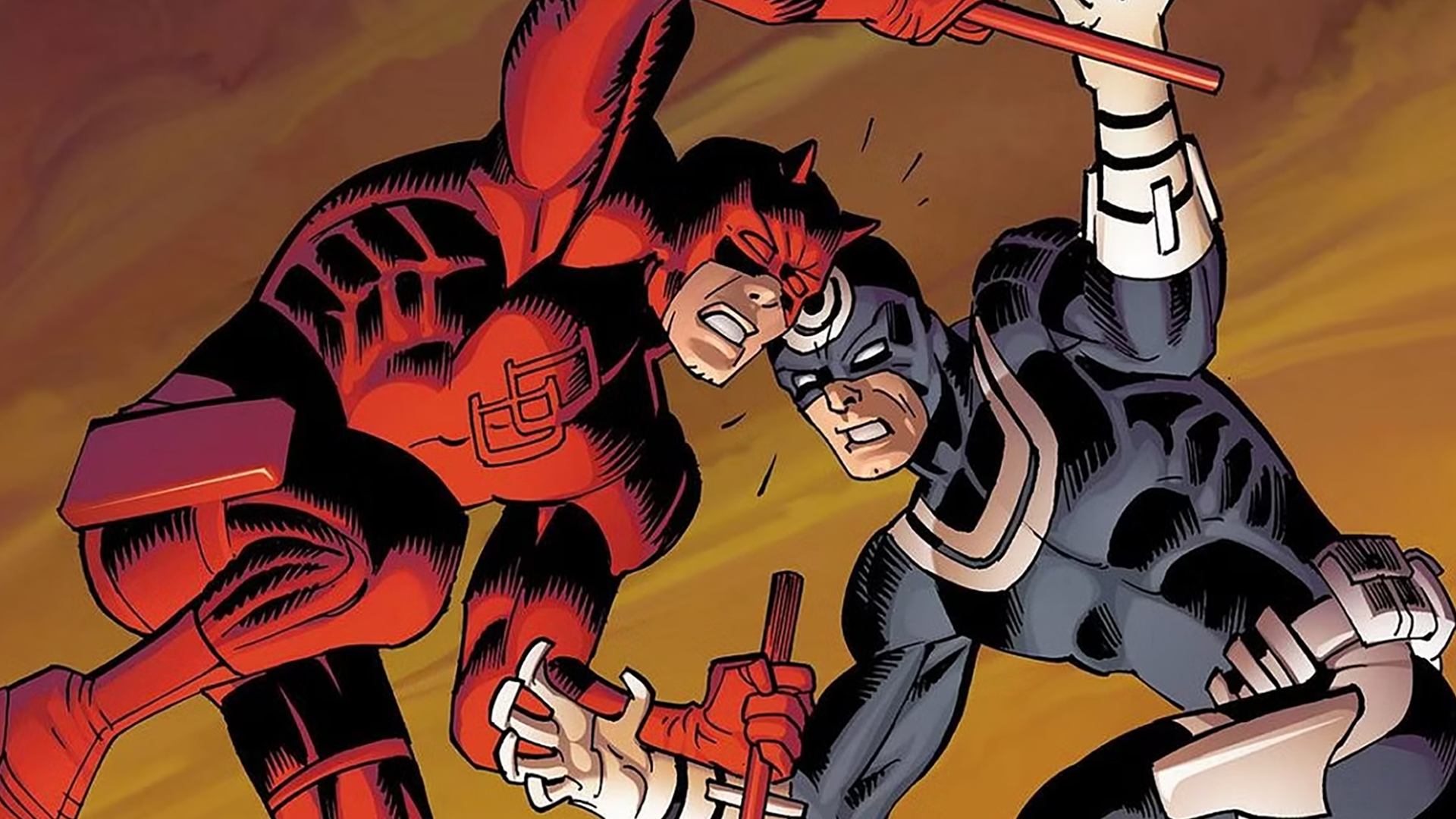 Daredevil fighting Bullseye