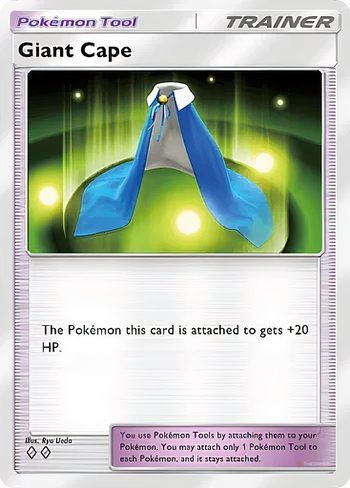 The Giant Cape card from Pokemon TCG Pocket.