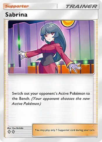 The Sabrina card from Pokemon TCG Pocket.