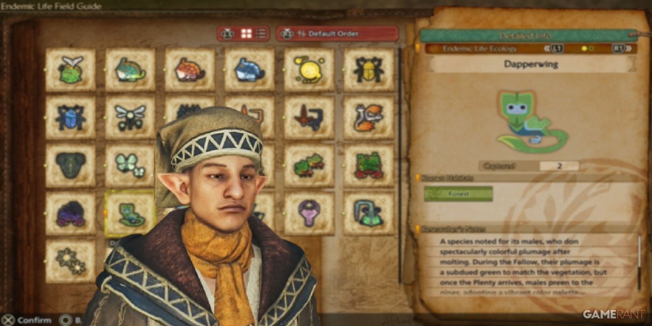 dapperwing samin quest monster hunter wilds research