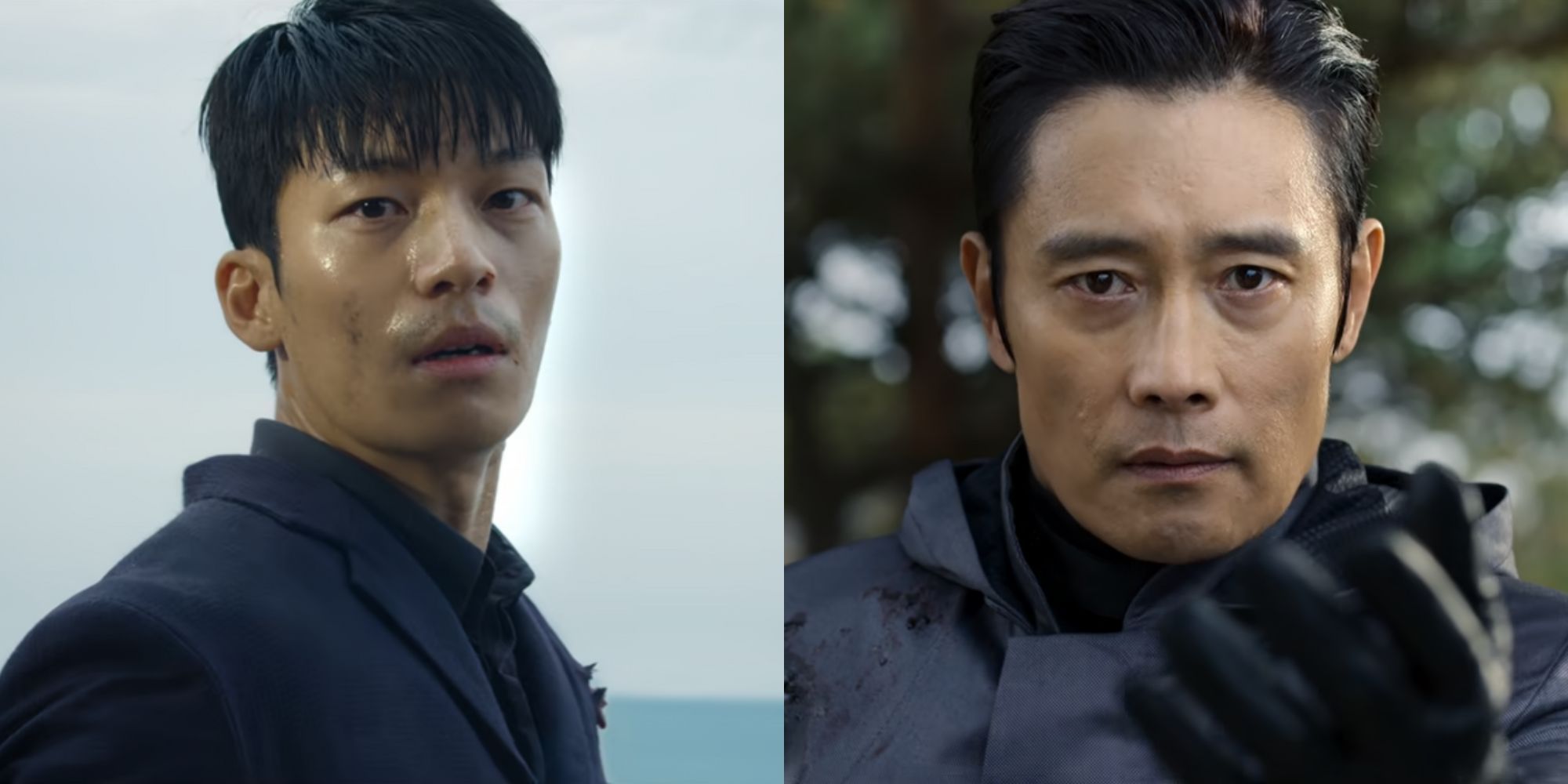 Hwang Jun-Ho confronts Hwang In-Ho at the end of Season 1.