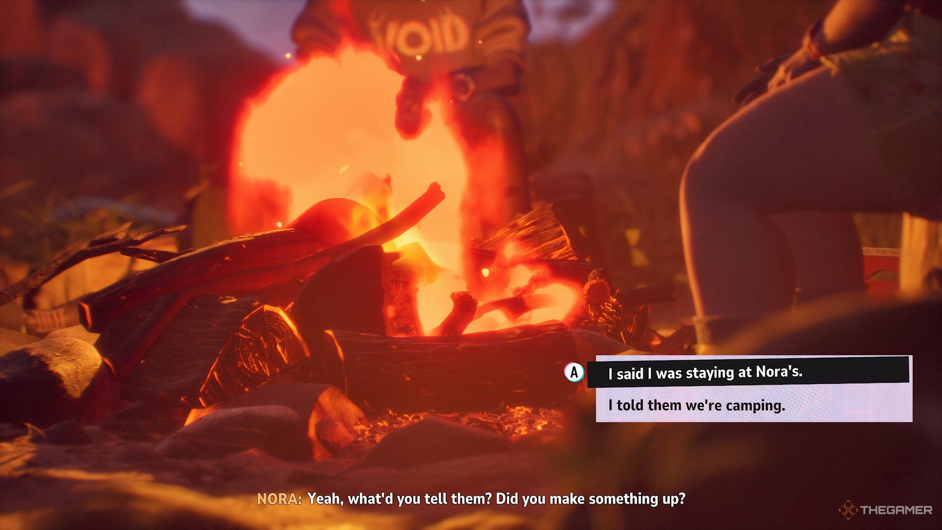 Answering Questions Around Campfire In Lost Records: Bloom & Rage.