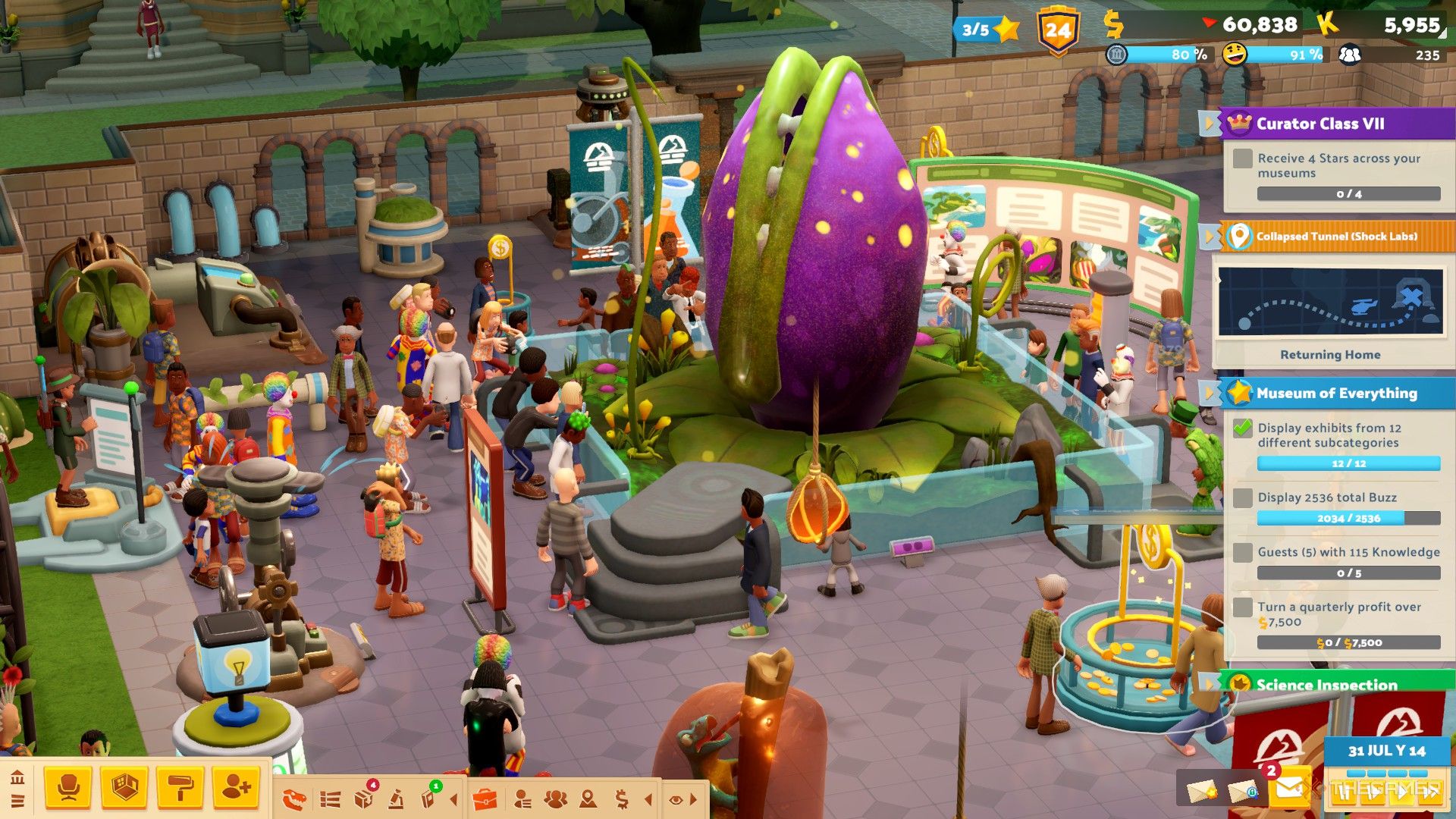 a chomper pit mid-chomp in two point museum.