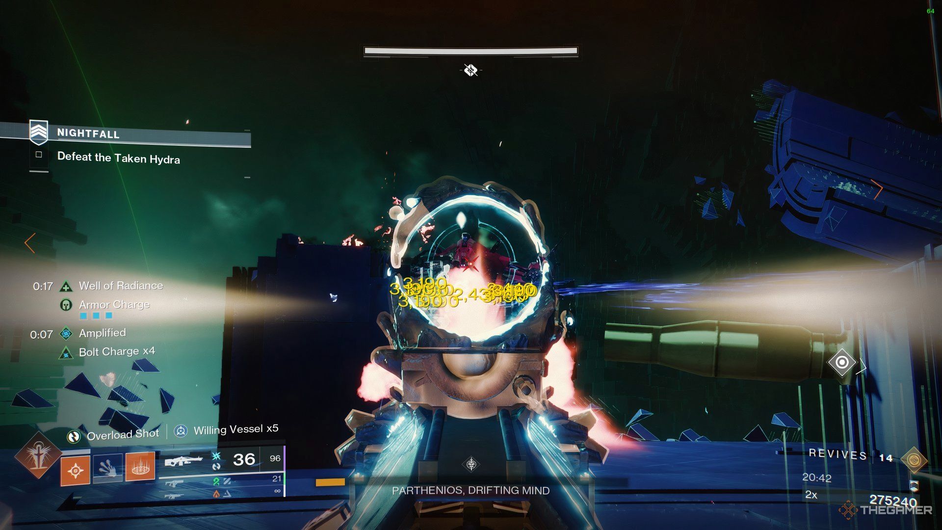 Parthenios Drifting Mind boss in Hypernet Current Destiny 2.