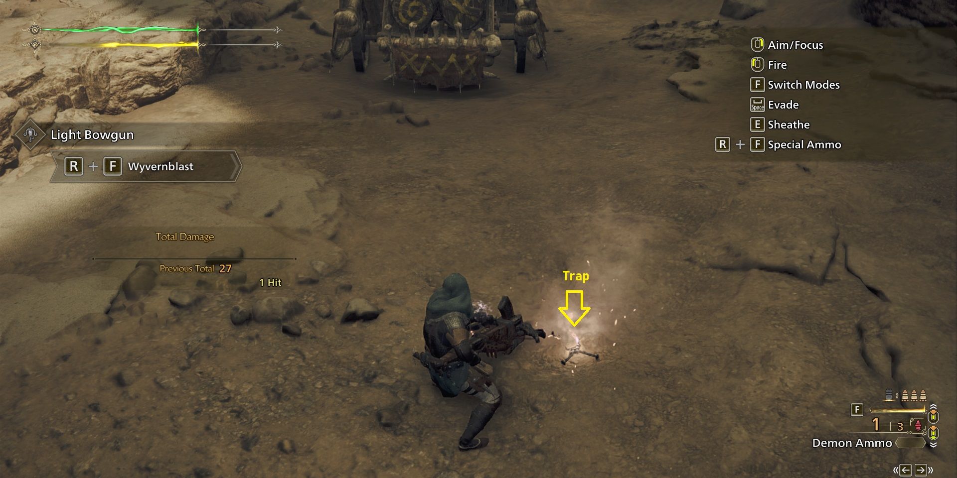 Trap Moveset Light Bowgun - Monster Hunter Wilds
