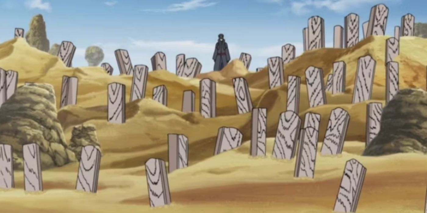 Kabuto using Torune to summon a fresh army of reanimated ninja during the war in Naruto: Shippuden