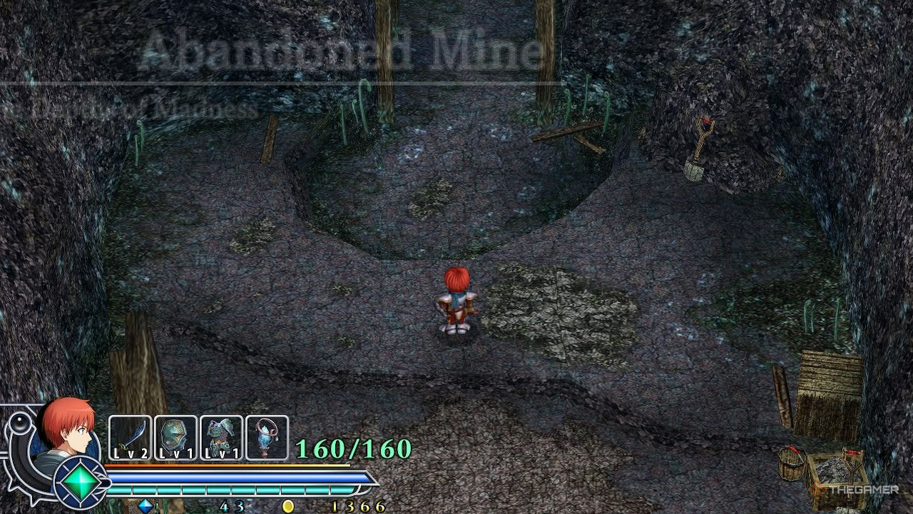 Adol as he enters the abandoned mine in ys memoire the oath in felghana.