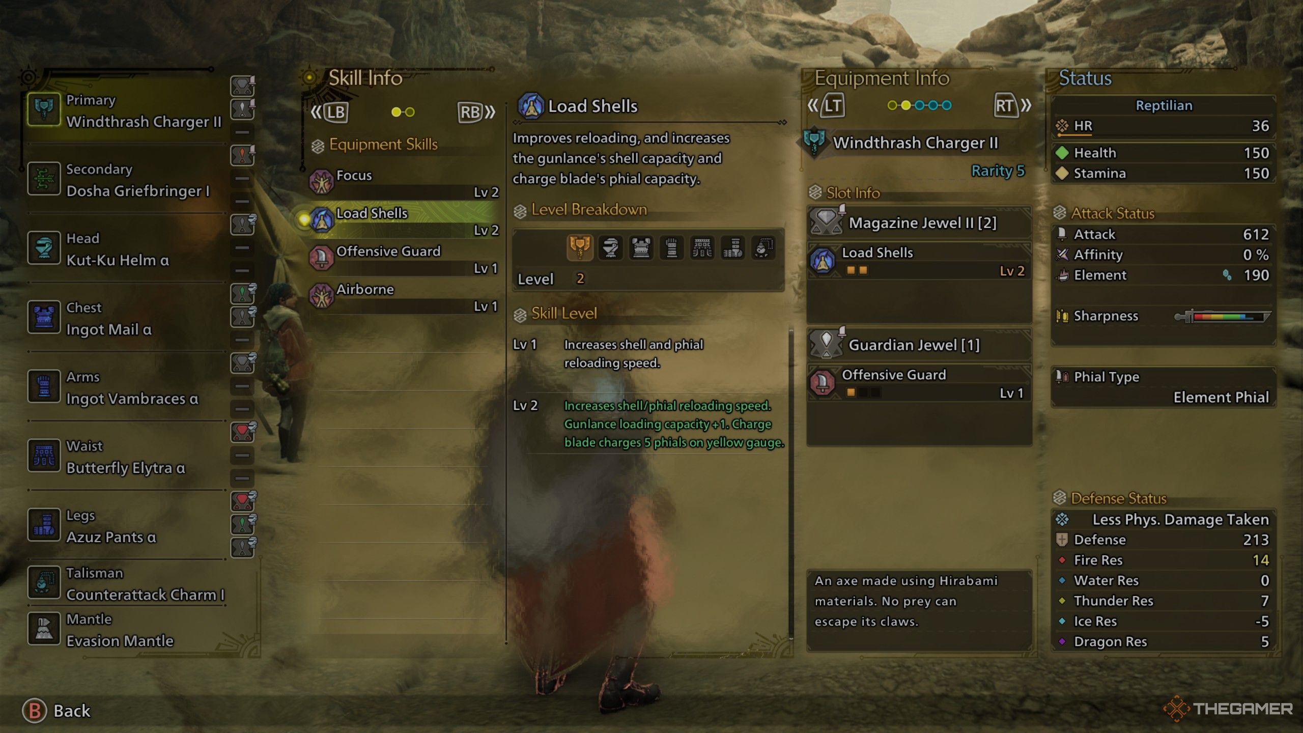 The load shell skill in monster hunter wilds.