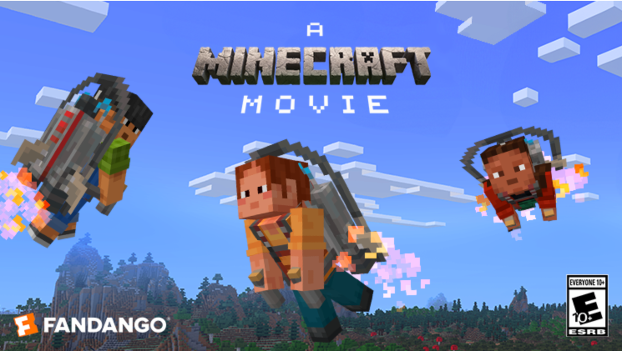 Get the jetpack when you buy tickets to A Minecraft Movie at Fandango.