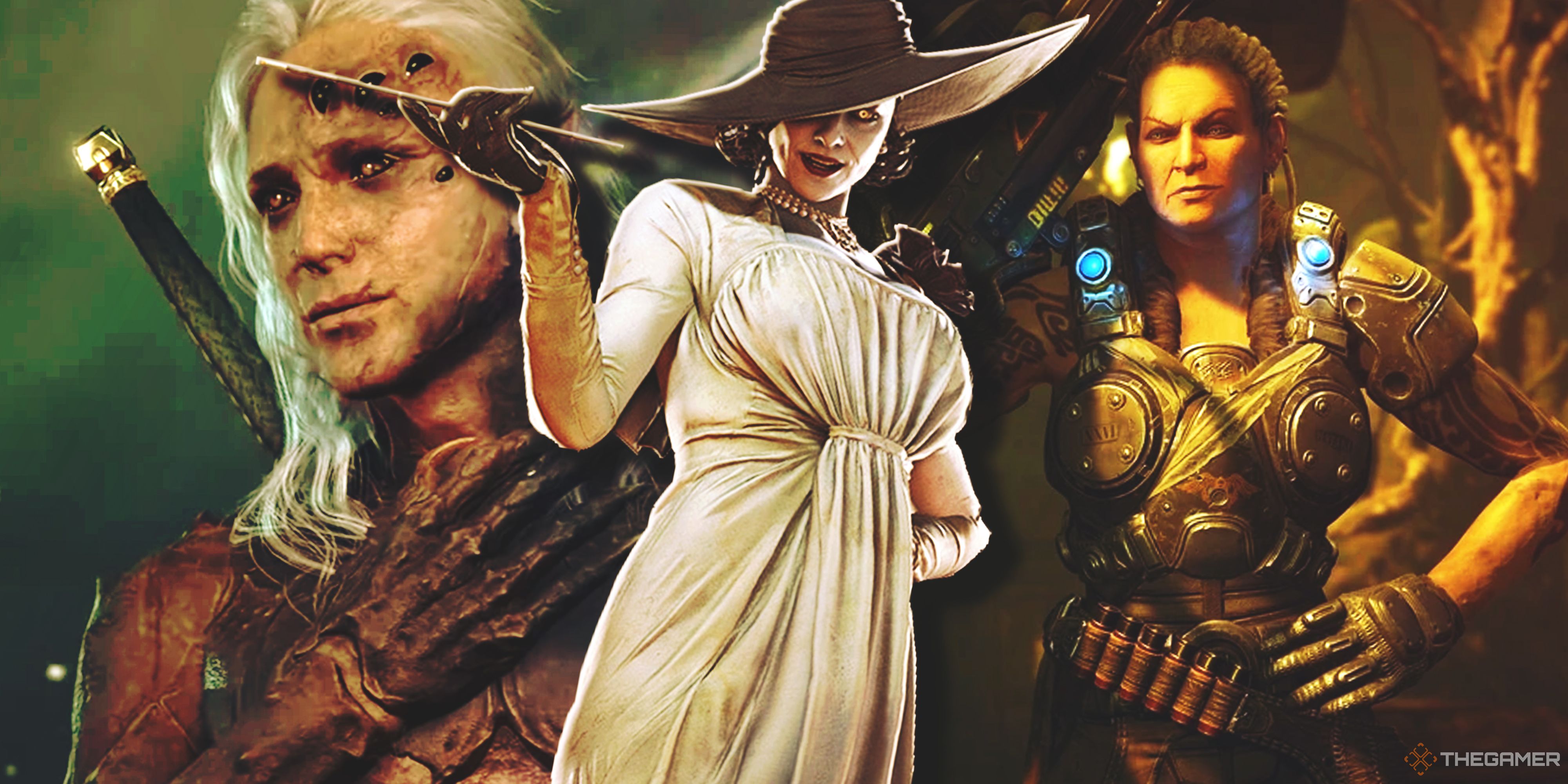  Baldur's Gate 3 Kar'niss, Resident Evil Village Lady Alcina Dimitrescu and Gears of War Bernie.