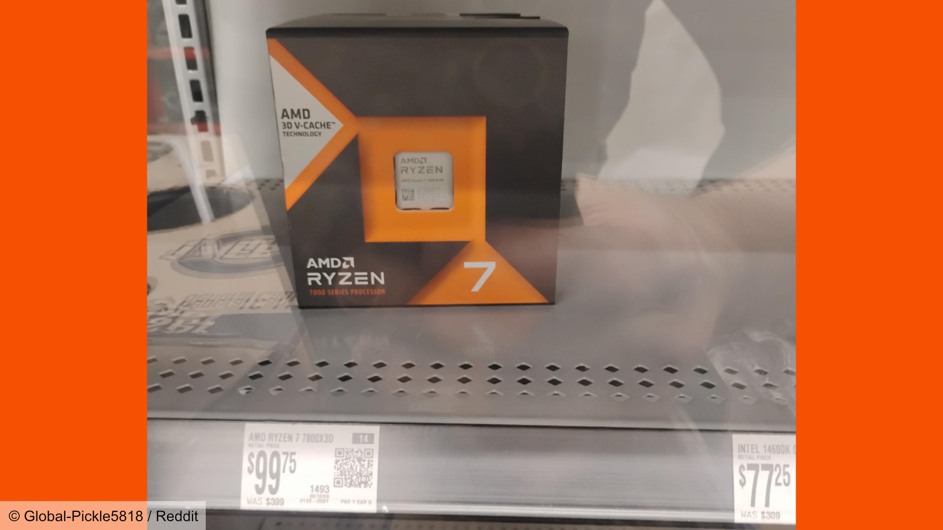 An AMD Ryzen 7 7800X3D on sale at Walmart for just $99.75.