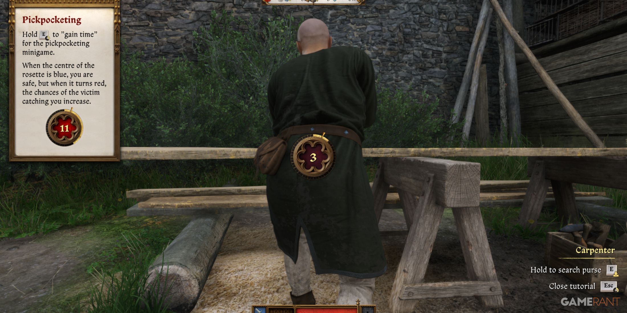 Pickpocketing in Kingdom Come Deliverance 2, obtaining stolen goods to sell for quick profit