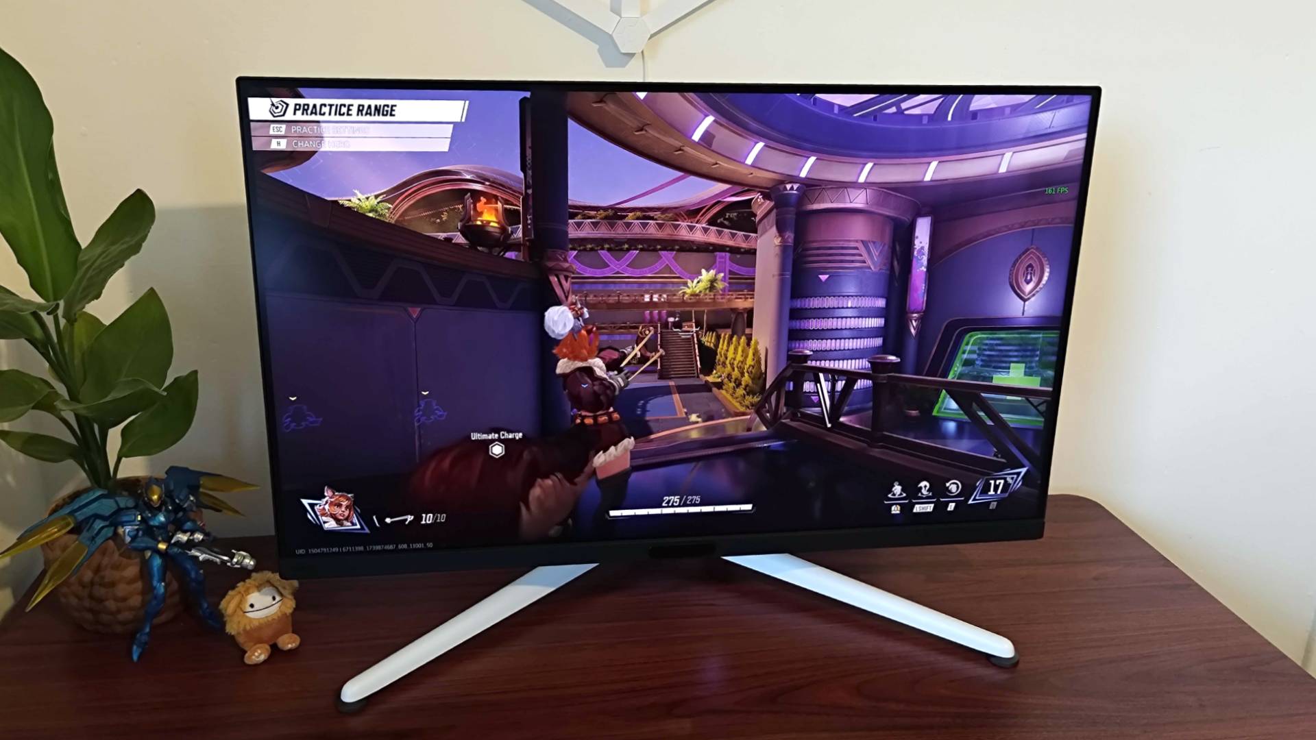 BenQ Mobiuz EX321UX gaming monitor with Marvel Rivals gameplay on screen