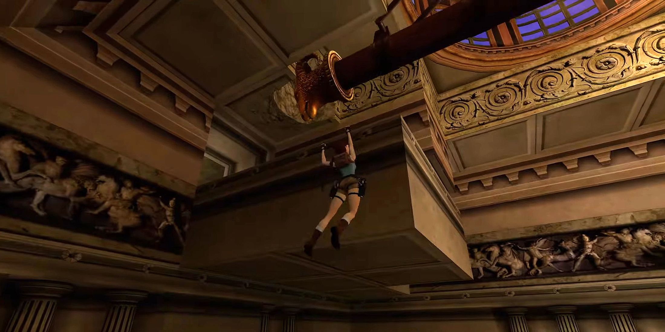 Tomb Raider 4-6 Remastered - Lara Climbing a Ledge