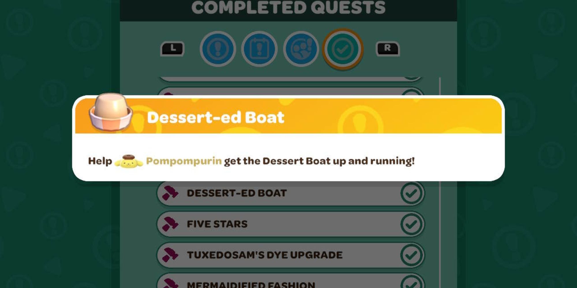 hello kitty island adventure desserted boat quest