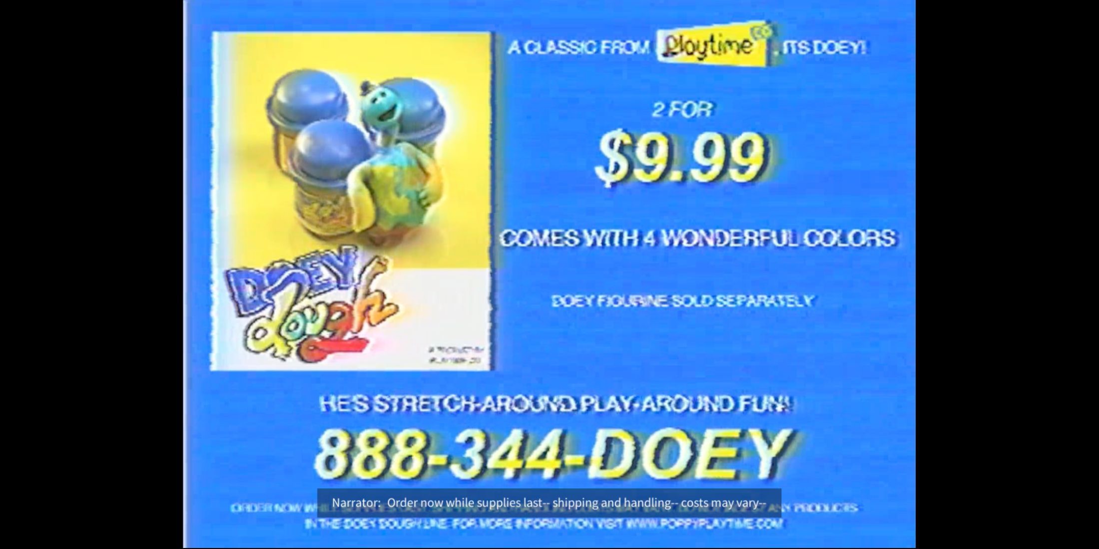 VHS Tape 1 Doey Commercial in Poppy Playtime chapter 4