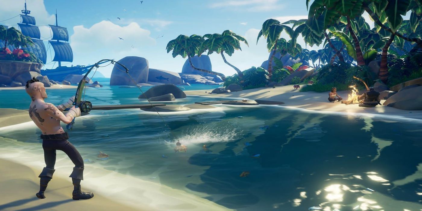 Sea of Thieves selling fish