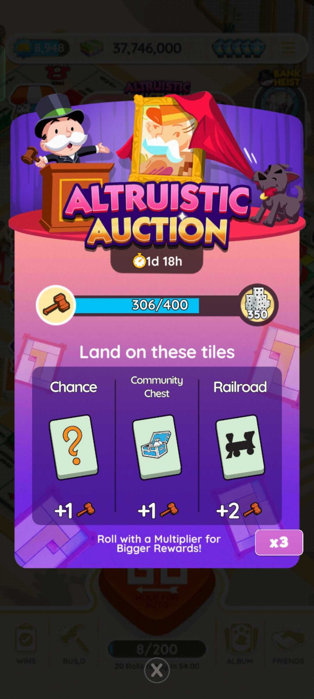 Monopoly Go. Altruistic Auction how to play