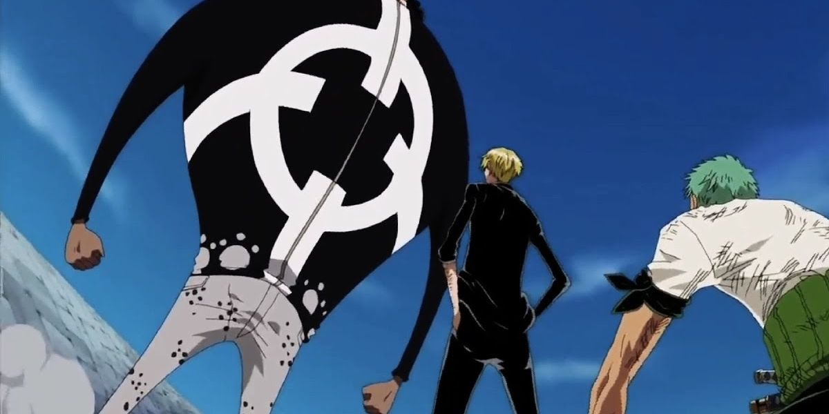 Sanji confronts Kuma Zoro