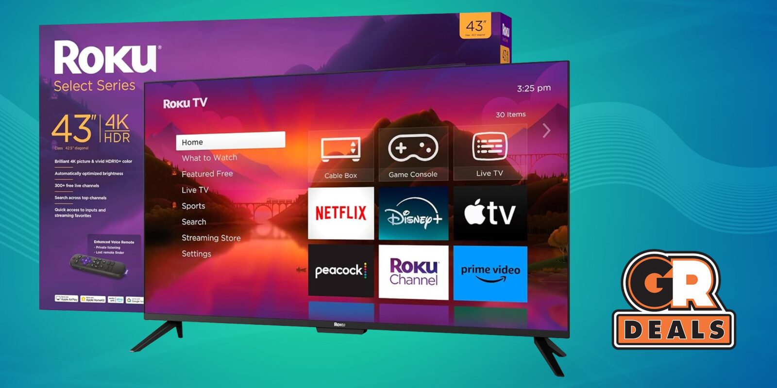 Amazon Deal Brings 43-inch Roku 4K TV's Price Down to Just $198