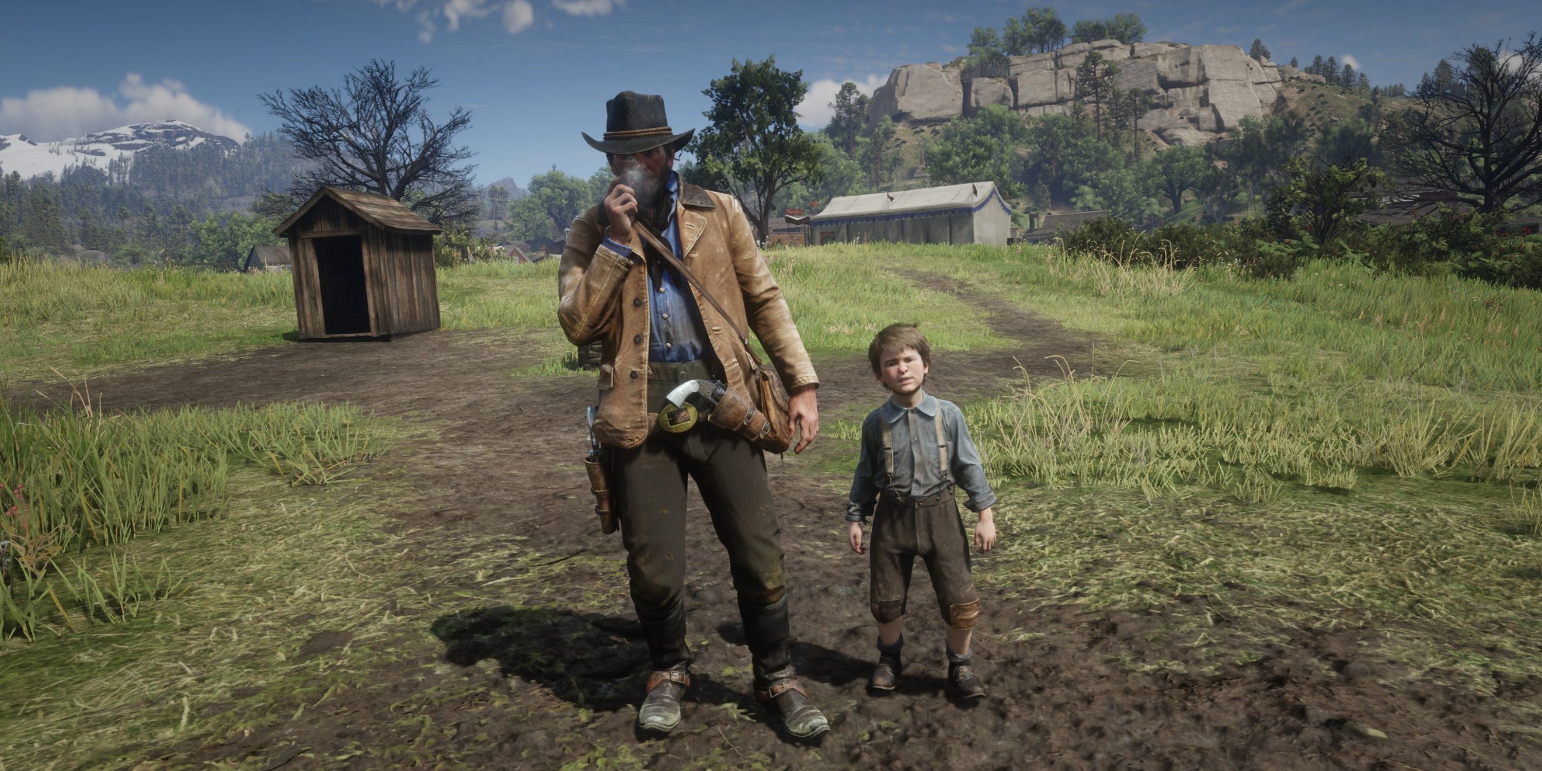 arthur morgan with little jack