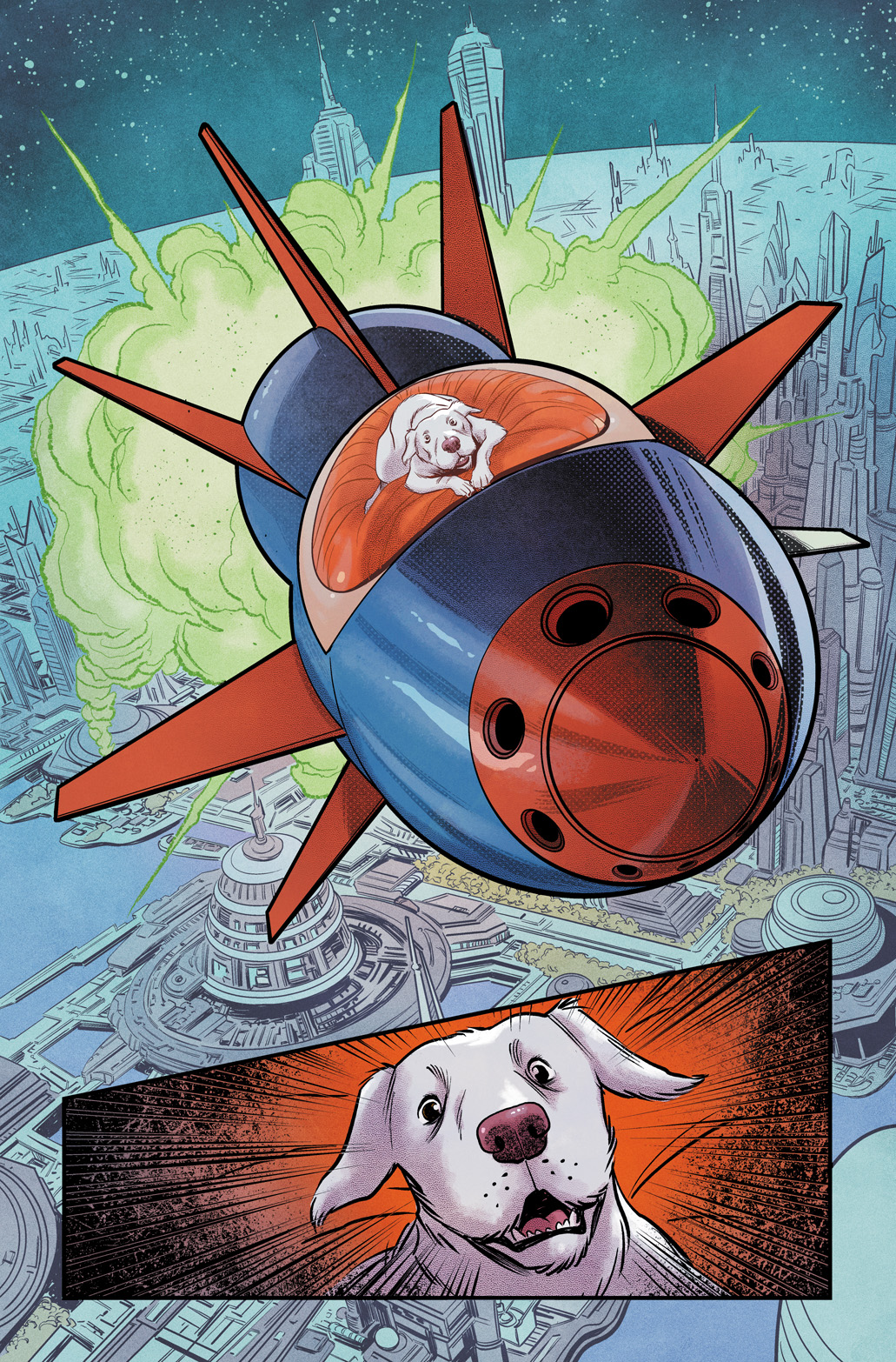 Interior pages from Krypto: The Last Dog of Krypton #1.