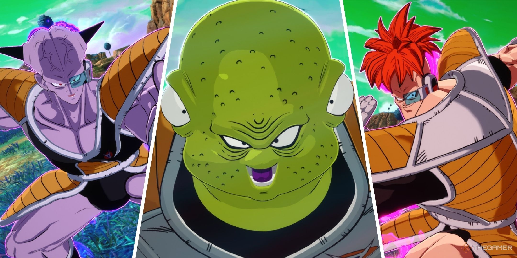 Dragon Ball Sparking Zero showing Ginyu, Guldo and Recoome.