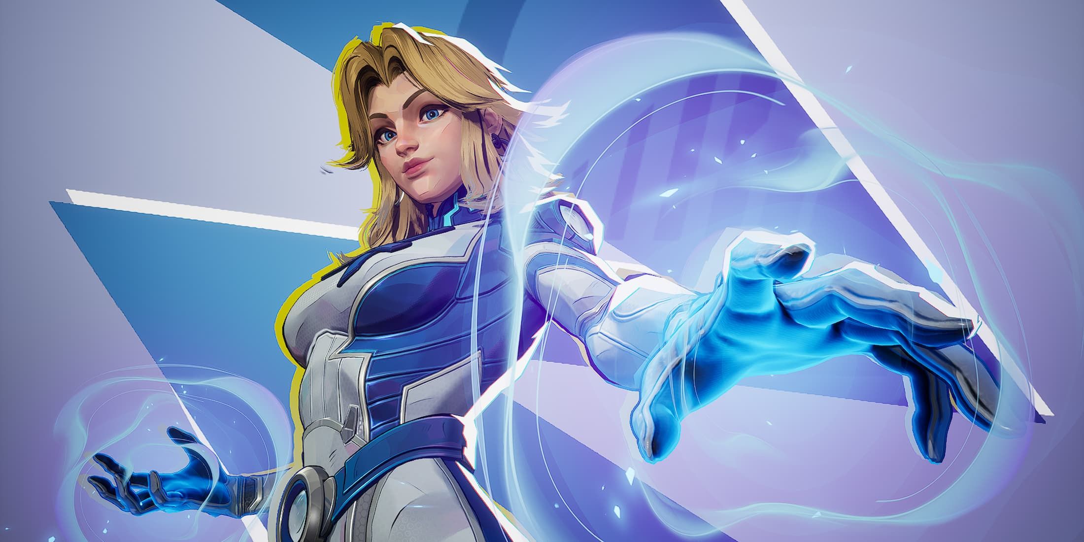 Invisible Woman's default MVP pose in Marvel Rivals