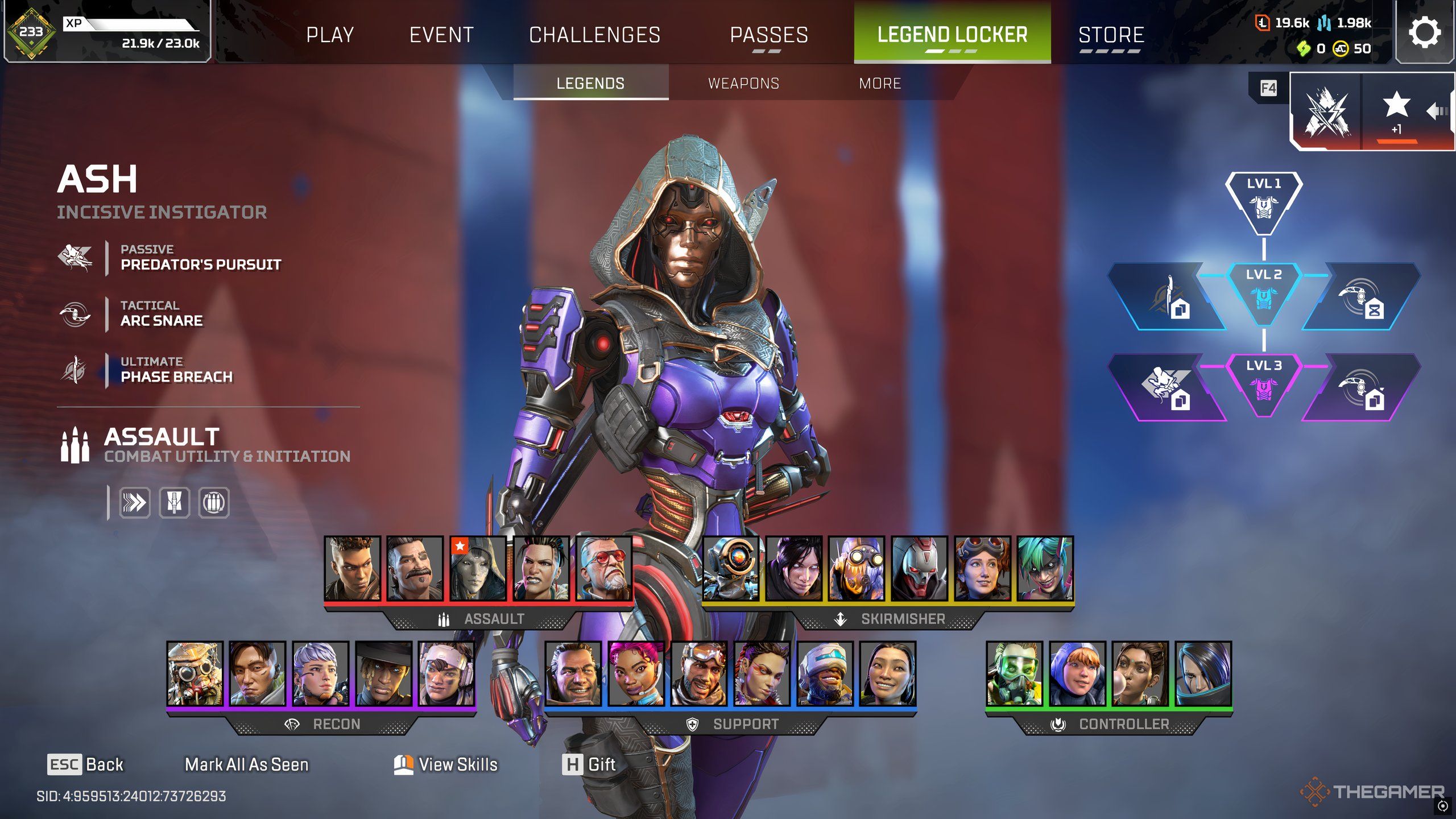 The roster of Legends available in Apex Legends Season 24.