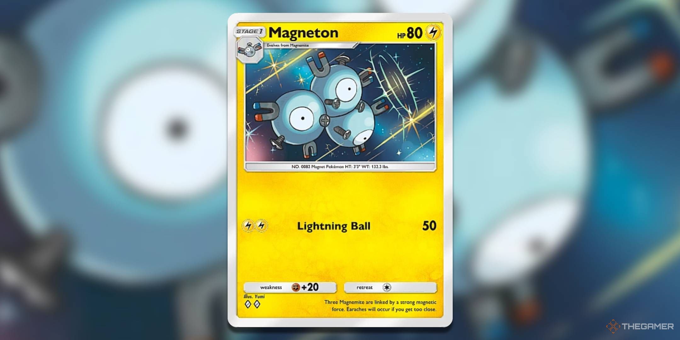 Magneton from Space-Time Smackdown Booster Pack in Pokemon TCG Pocket is shown.