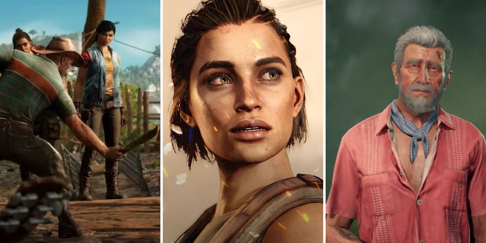 A grid of Dani and two other people in Far Cry 6