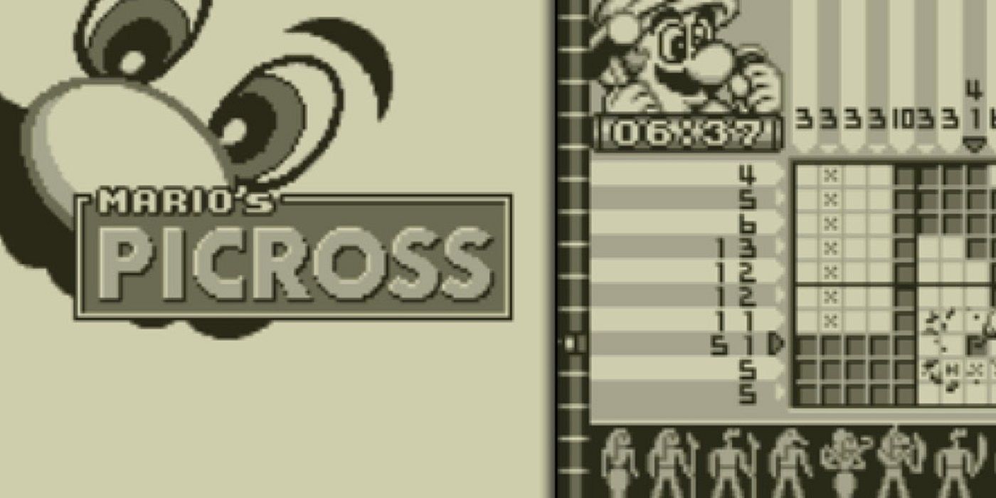 Gameplay of Mario's Picross