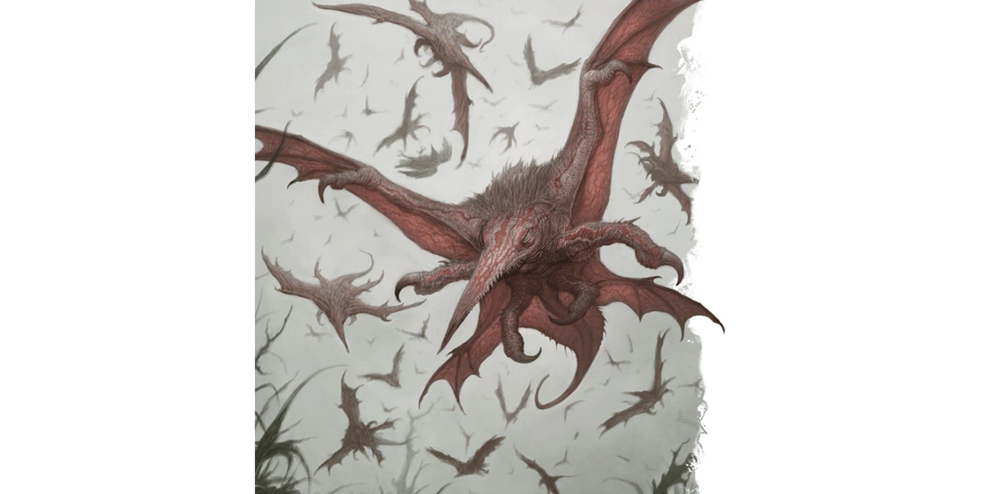 Dungeons & Dragons image showing a swarm of stirges.