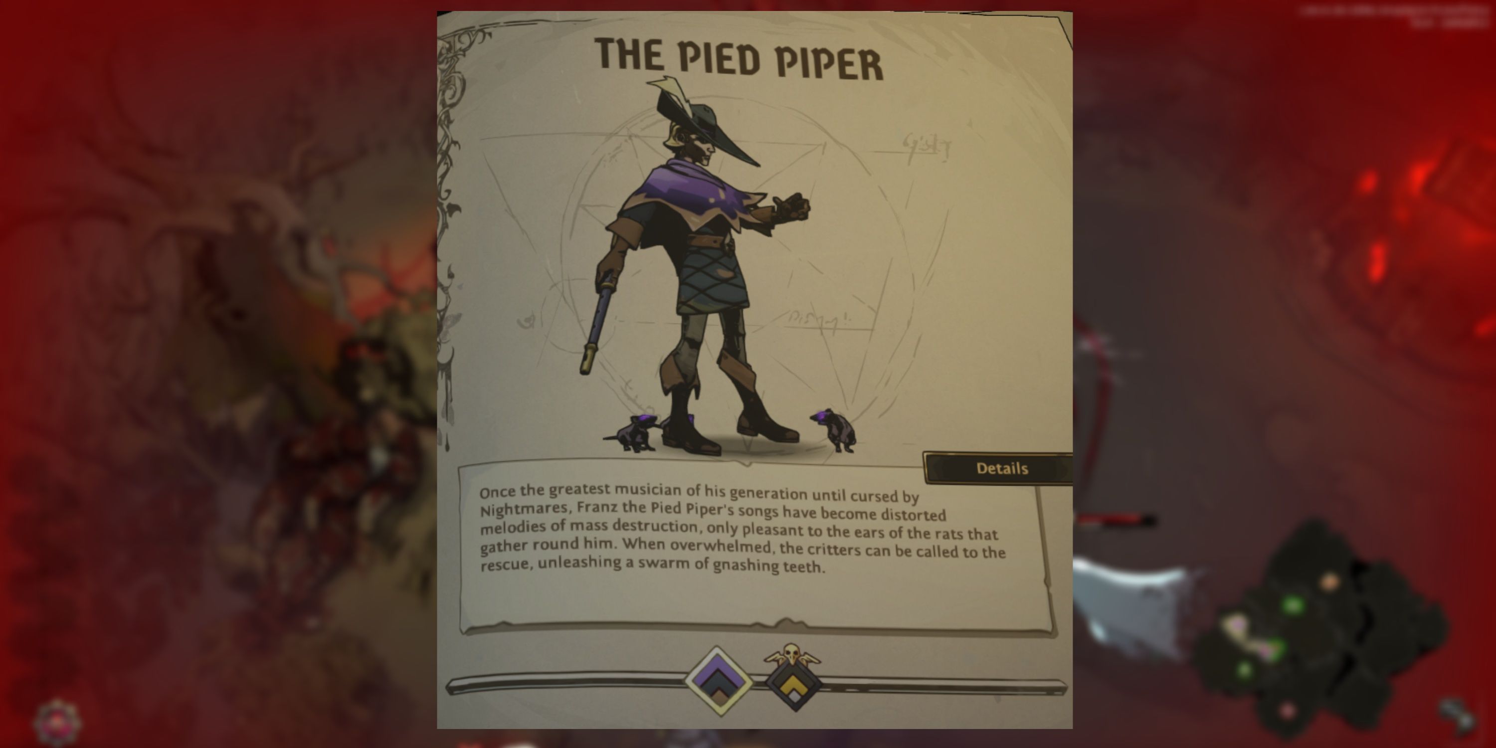 Ravenswatch - The Pied Piper Character Sheet