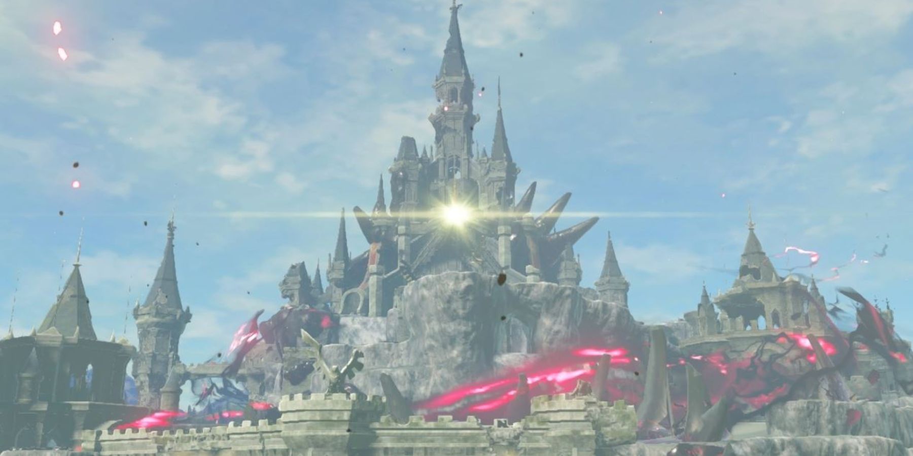 Hyrule Castle during the day in The Legend of Zelda: Breath of the Wild