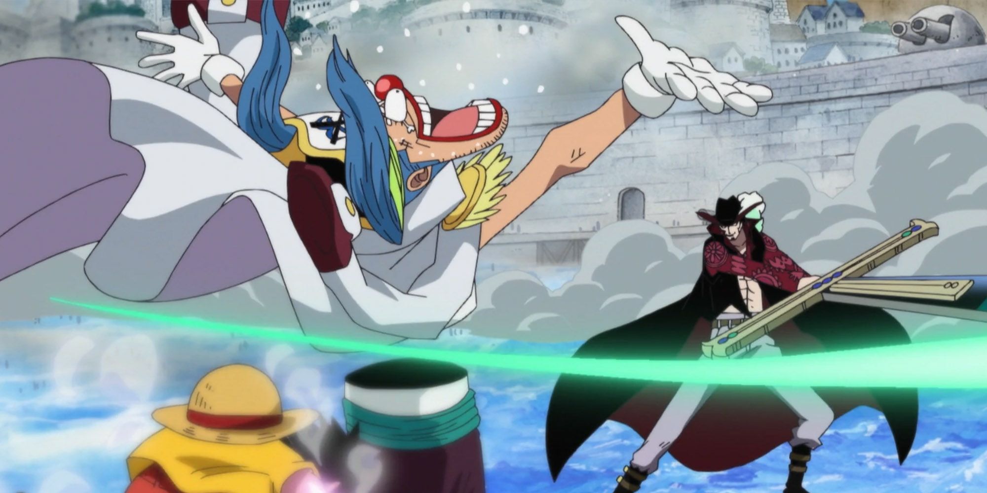 One Piece - Buggy Being Chopped by Mihawk