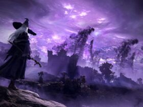 Elden Ring Nightreign screenshot showing Night Rain creeping across the map as night falls