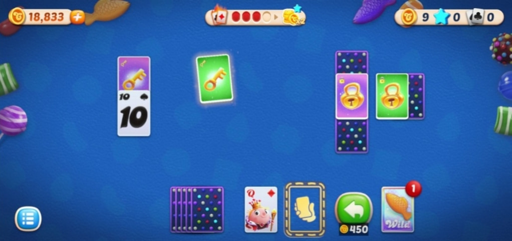 Candy Crush Solitaire gameplay