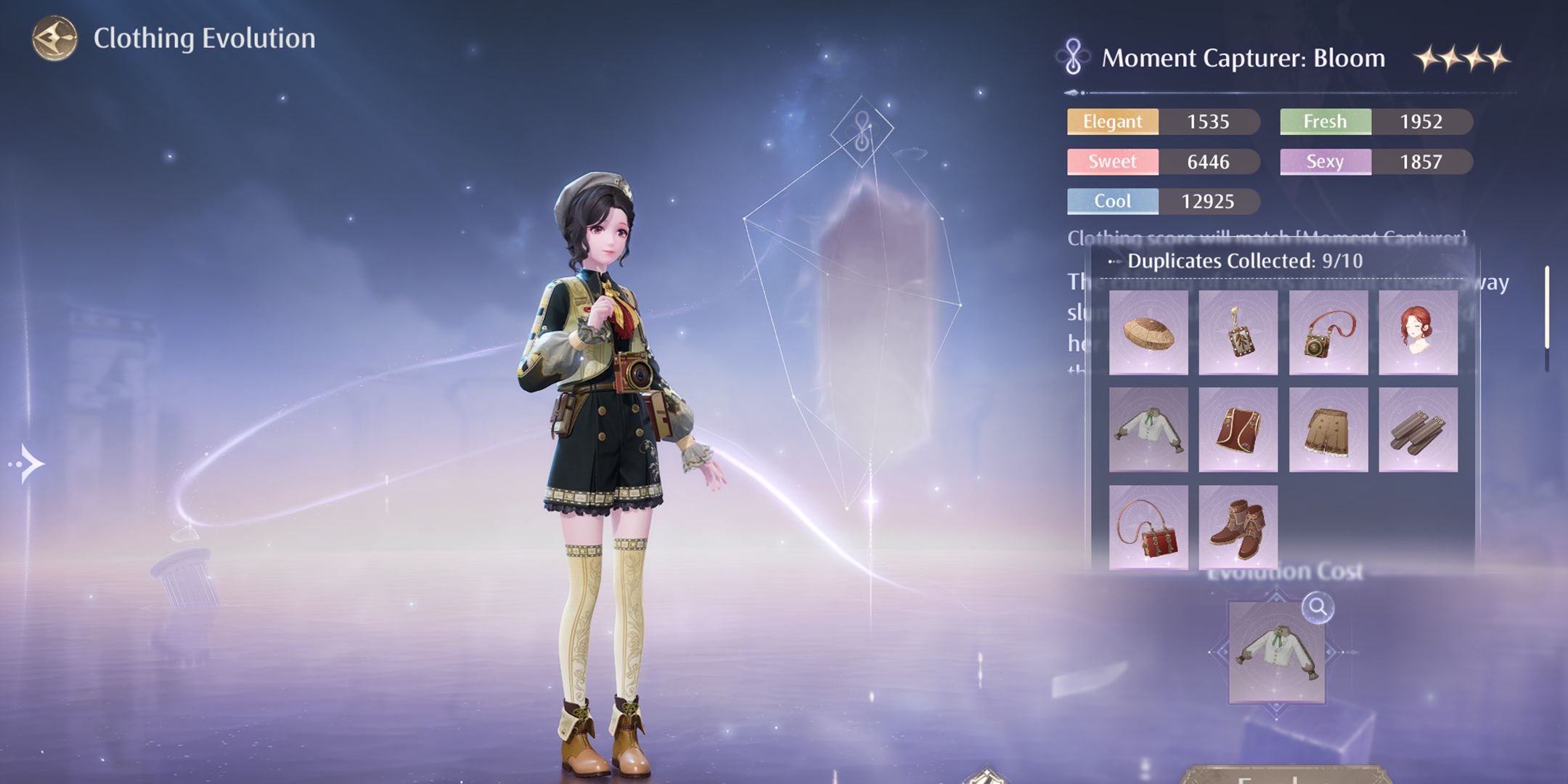 how to evolve outfit in infinity nikki - clothing evolution - limited 4 star